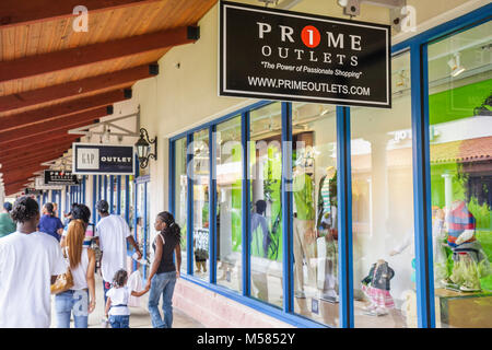 Miami Florida,Florida City,Prime Outlets,shopping shopper shoppers shop shops market markets marketplace buying selling,retail store stores business b Stock Photo