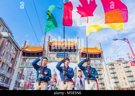 Boy Scout group marches in Chinese Lunar New Year Parade, Chinatown ...