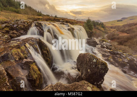 Loup Of Fintry Waterfall, Scotland Stock Photo