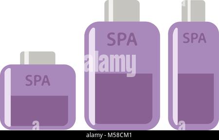 Cosmetics bottle product vector flat icon, Flat design of skincare, hygiene or beauty object, vector illustration Stock Vector