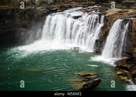 Little River Falls in Little River Canyon National Preserve, Alabama Stock Photo