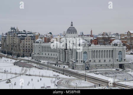 Kazan, Russia, 3 december 2016, Ministry of Environment and Agriculture Tatarstan at winter day Stock Photo