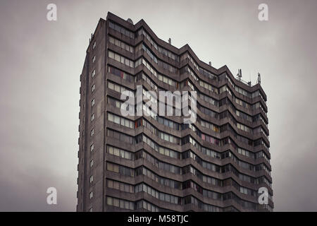 Arlington House tower block in Margate viewed from the ground Stock Photo