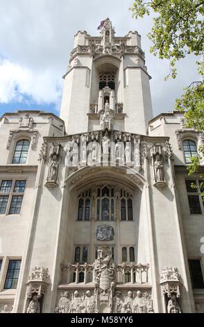 London, United Kingdom - Middlesex Guildhall, home of the Supreme Court of the United Kingdom. Stock Photo