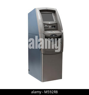 ATM cash machine isolated on white background high resolution Stock Photo