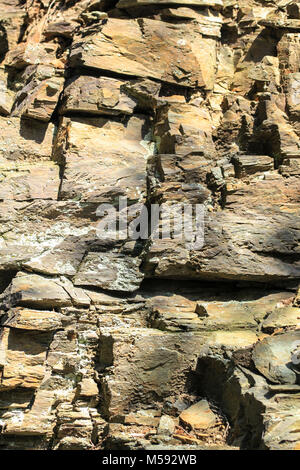 wall of stones piled on top of each other Stock Photo