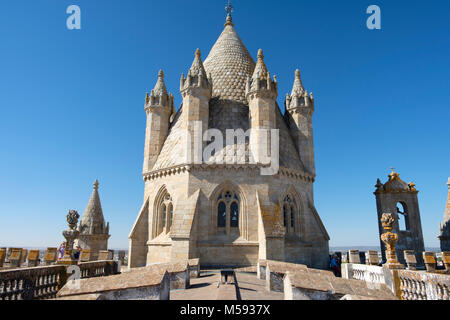 Cathedral of Évora Tower Views, Alentejo Region,   Evora, Portugal Stock Photo