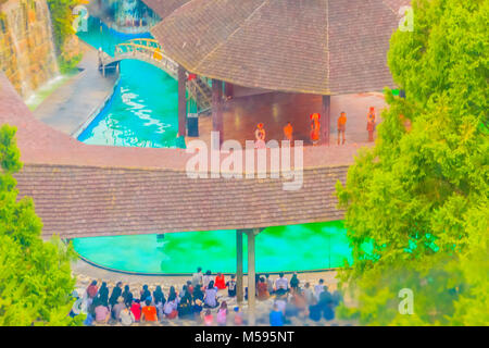 Nantou, Taiwan - November 21, 2015: Formosa Aboriginal Culture Village was located next to Sun Moon Lake near Puli in Nantou County, the Formosan Abor Stock Photo