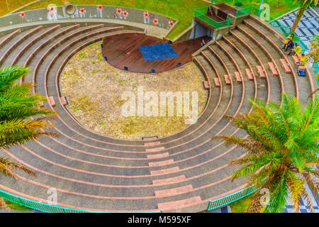 Nantou, Taiwan - November 21, 2015: Formosa Aboriginal Culture Village was located next to Sun Moon Lake near Puli in Nantou County, the Formosan Abor Stock Photo