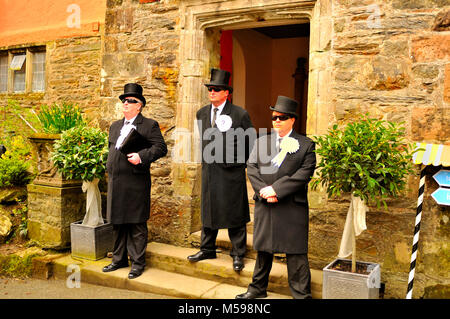 Events at Portmeirion, North Wales, during a convention of the Prisoner Appreceation Society Stock Photo