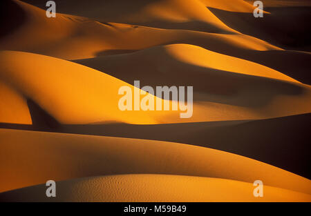 Libya. Near Ghat. VAN CASA sand sea. Sahara desert. Sand dunes. Stock Photo