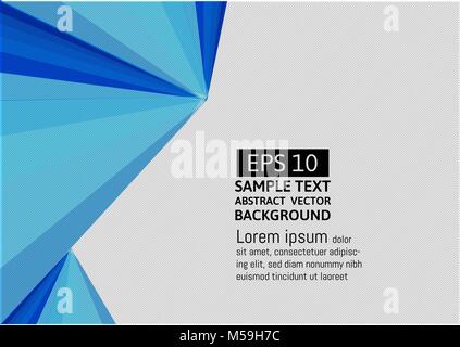Abstract geometric blue color modern futuristic. background vector illustration Stock Vector