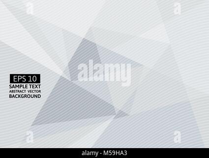 gray and white geometric abstract vector background Stock Vector