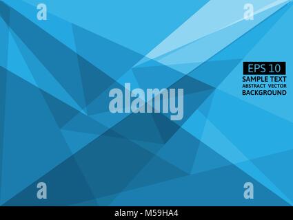 Blue geometric abstract vector background Stock Vector