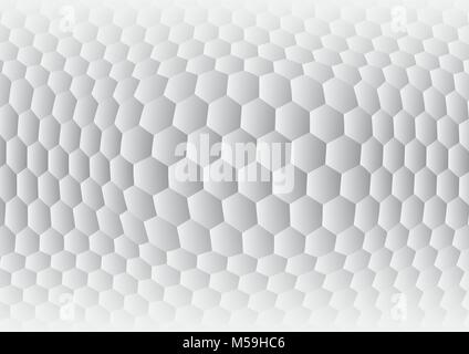 Hexagon gray and white abstract background vector Stock Vector