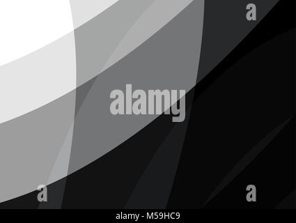Black and white wave abstract background vector Stock Vector