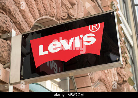 Levi's store sign, UK Stock Photo