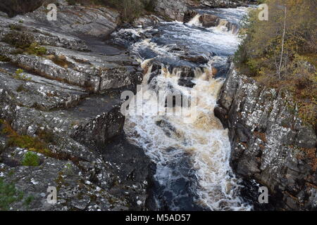 'silver bridge' 'garve' 'Scottish highlands' 'near ullapool' 'Scotland' 'blackwater river'. Stock Photo