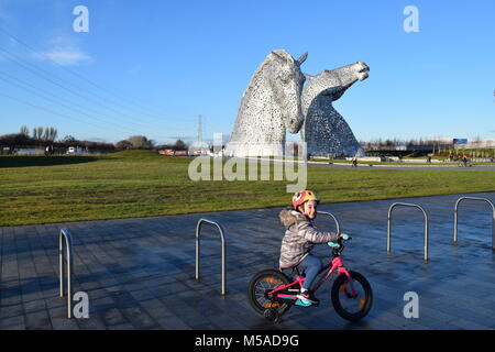 'new bike' 'kelpies' 'helix park ' 2falkirk' 'Scotland', Stock Photo