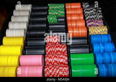 Casino Chips Stack Stock Photo