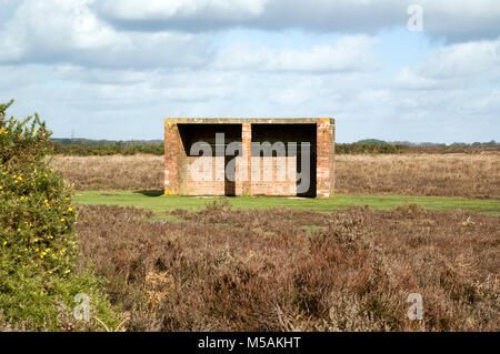 New Forest at War, remaining evidence of wartime defences and activity. Stock Photo