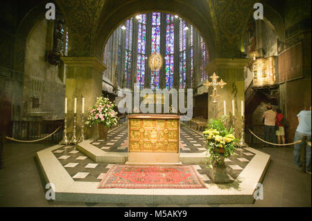 Aachen Cathedral, Aachen or Aix-la-Chapelle, North Rhine-Westphalia, Germany Stock Photo
