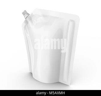 Download Detergent refill package, 3d render black stand-up pouch bag mockup Stock Photo: 175417496 - Alamy