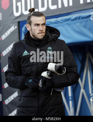 Leganes, Madrid, Spain. 21st Feb, 2018. Bale (Real Madrid) seen before the match between Leganes vs Real Madrid at the Estadio Butarque.Final Score Leganes 1 Real Madrid 3. Credit: Manu Reino/SOPA/ZUMA Wire/Alamy Live News
