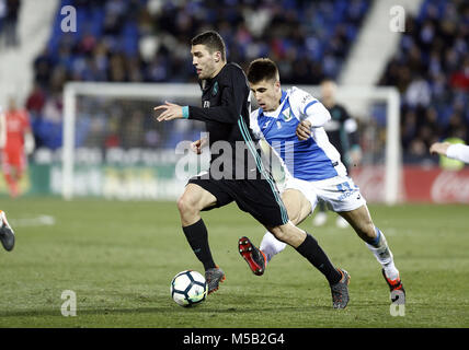 Leganes, Madrid, Spain. 21st Feb, 2018. Kovacic (Real Madrid) in action during the match between Leganes vs Real Madrid at the Estadio Butarque.Final Score Leganes 1 Real Madrid 3. Credit: Manu Reino/SOPA/ZUMA Wire/Alamy Live News