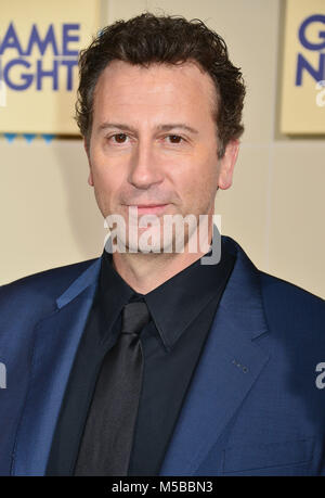 Hollywood, California, USA. 21st February, 2018. Jonathan Goldstein  arrives at New Line Cinema and Warner Bros. Pictures' 'Game Night' Premiere at the TCL Chinese Theatre on February 21, 2018 in Hollywood, California. Credit: Tsuni / USA/Alamy Live News Stock Photo