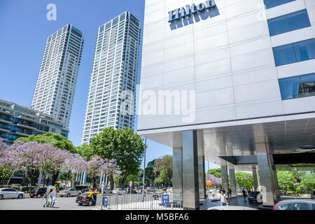 Buenos Aires Argentina,Puerto Madero,Torres del Yacht,skyscraper,residential buildings,Hilton Hotel,exterior outside,ARG171125282 Stock Photo