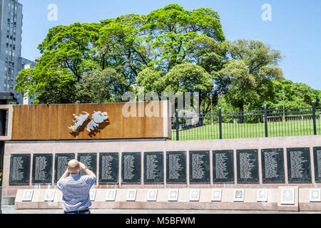 Buenos Aires Argentina,Plaza San Martin,park,Monument to the Fallen in Malvinas Monumento a los Caidos en Malvinas Falklands War empty tomb,Hispanic,m Stock Photo