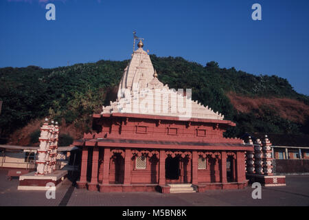 Lord Ganesh Temple at Ganpatipule In Ratnagiri, Maharashtra, India Stock Photo