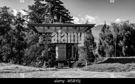 Zangtho Pelri Lakhang, Monastery of Thimphu, Thimpu city, Bhutan Stock Photo