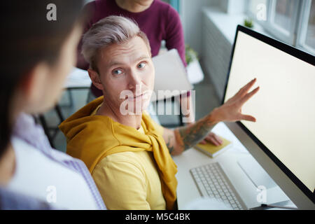 Young web-designer Stock Photo