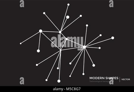 Vector abstract circuit networking blockchain concept Stock Vector