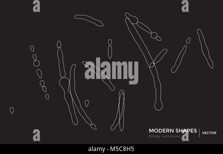 Abstract shapes geometric background science technology  Stock Vector
