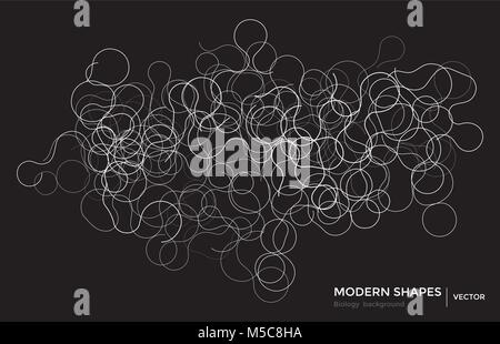 Abstract shapes geometric background science technology  Stock Vector