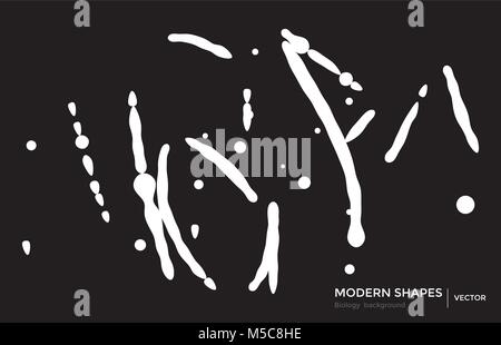 Abstract shapes geometric background science technology  Stock Vector