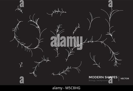 Abstract shapes geometric background science technology  Stock Vector