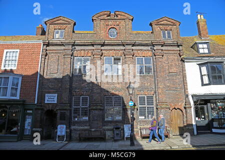 Old Grammar School (now a record shop), High Street, Rye, East Sussex, England, Great Britain, United Kingdom, UK, Europe Stock Photo