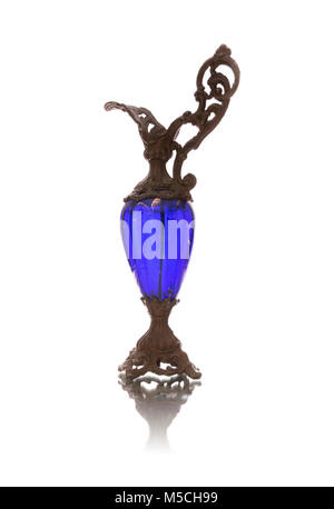Vintage glass vase isolated on white background Stock Photo - Alamy