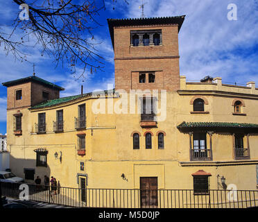 The House of Moorish King - facade, Ronda, Malaga province, Region of Andalusia, Spain, Europe Stock Photo