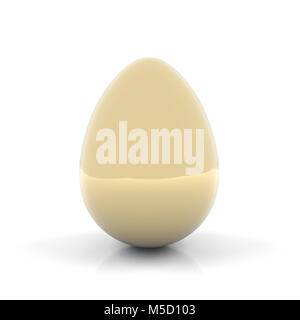 Golden egg isolated on white background Stock Photo