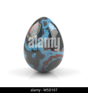Colorful Easter egg isolated on white background - 3D rendering Stock Photo