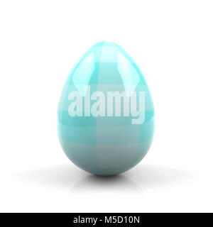 Colorful Easter egg isolated on white background - 3D rendering Stock Photo