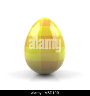 Colorful Easter egg isolated on white background - 3D rendering Stock Photo