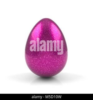 Colorful Easter egg isolated on white background - 3D rendering Stock Photo