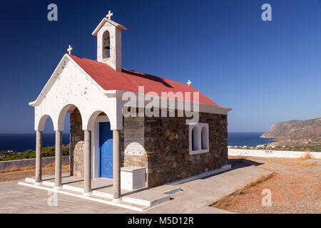 Greek orthodox church at Milatos on the north coast of Crete Stock Photo