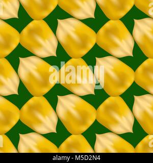 Ripe Yellow Corn Seed Seamless Pattern Stock Vector